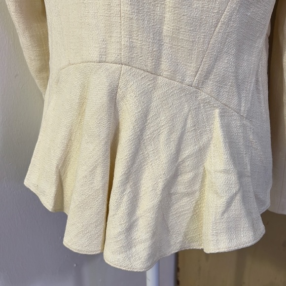 Derek Lam 10 Crosby Asymmetrical Fringe Blazer. Size 4 - Picture 7 of 13